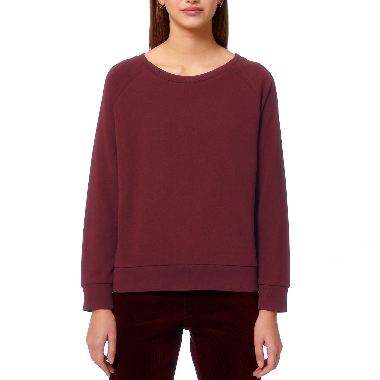 Damen Relaxed Fit Terry Sweatshirt Basic
