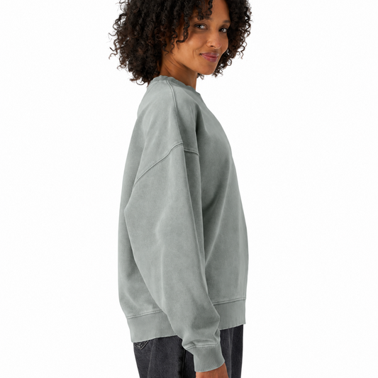 Damen Oversized Fit Vintage Sweatshirt Basic