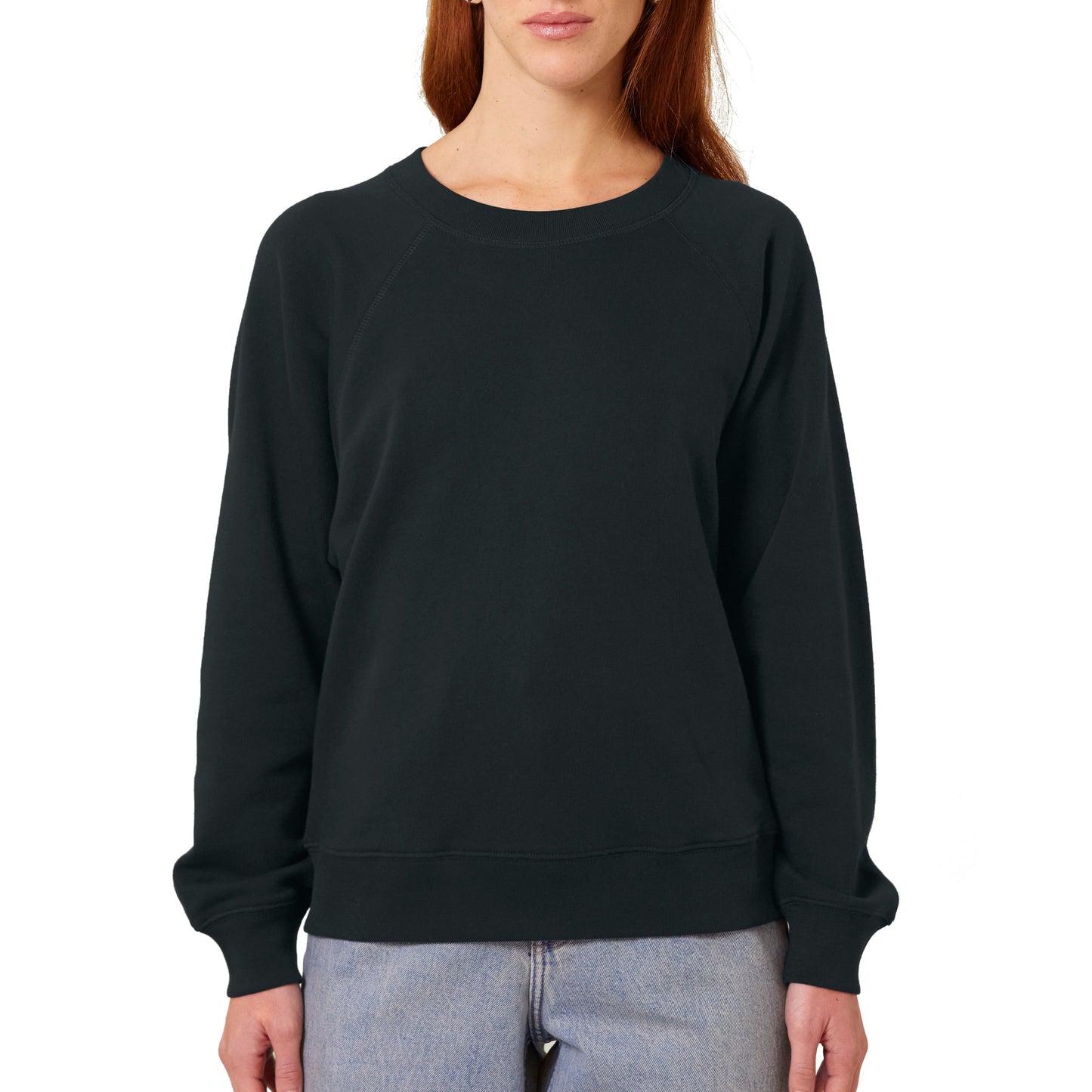 Damen Oversized Fit Raglan-Sweatshirt Basic