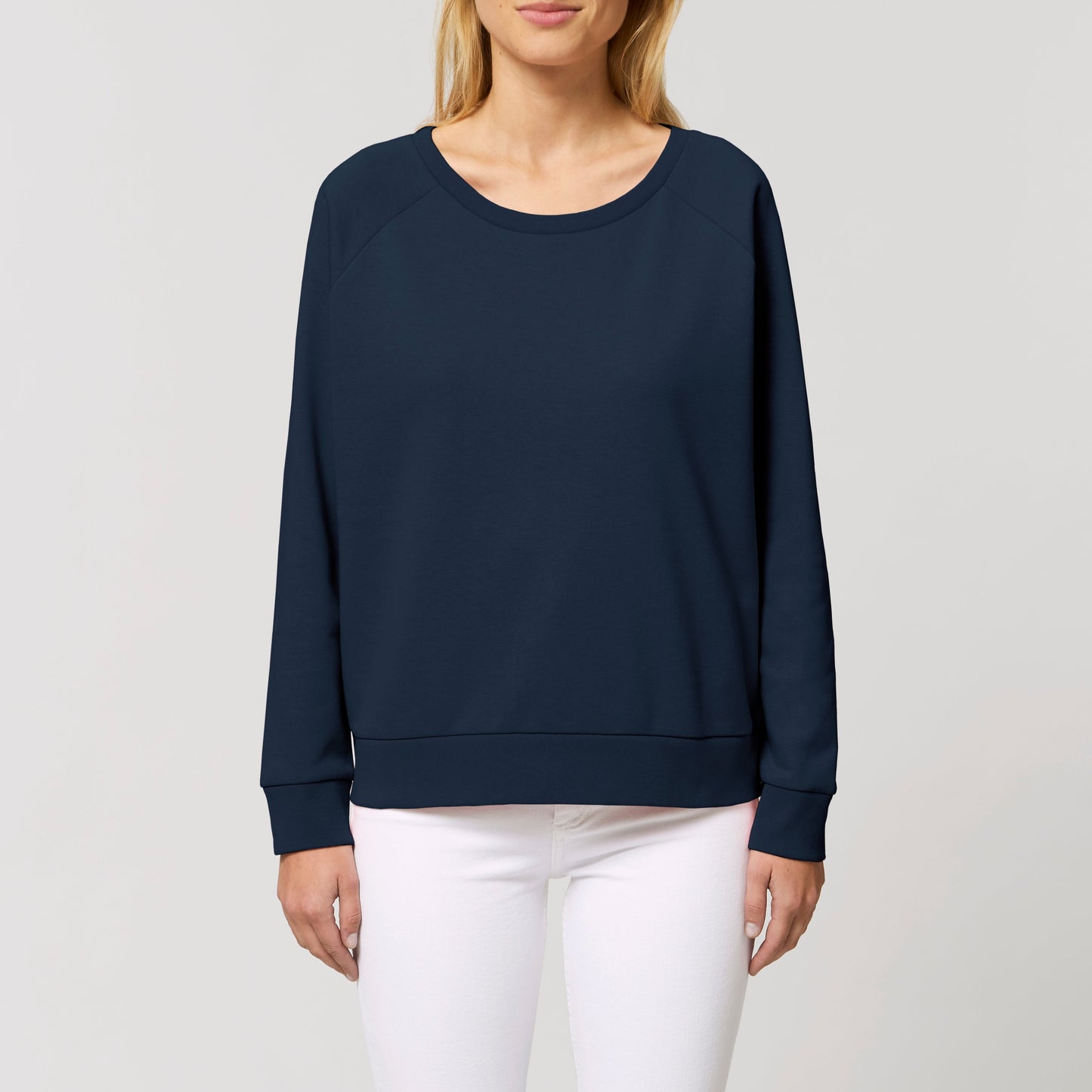 Damen Relaxed Fit Terry Sweatshirt Basic