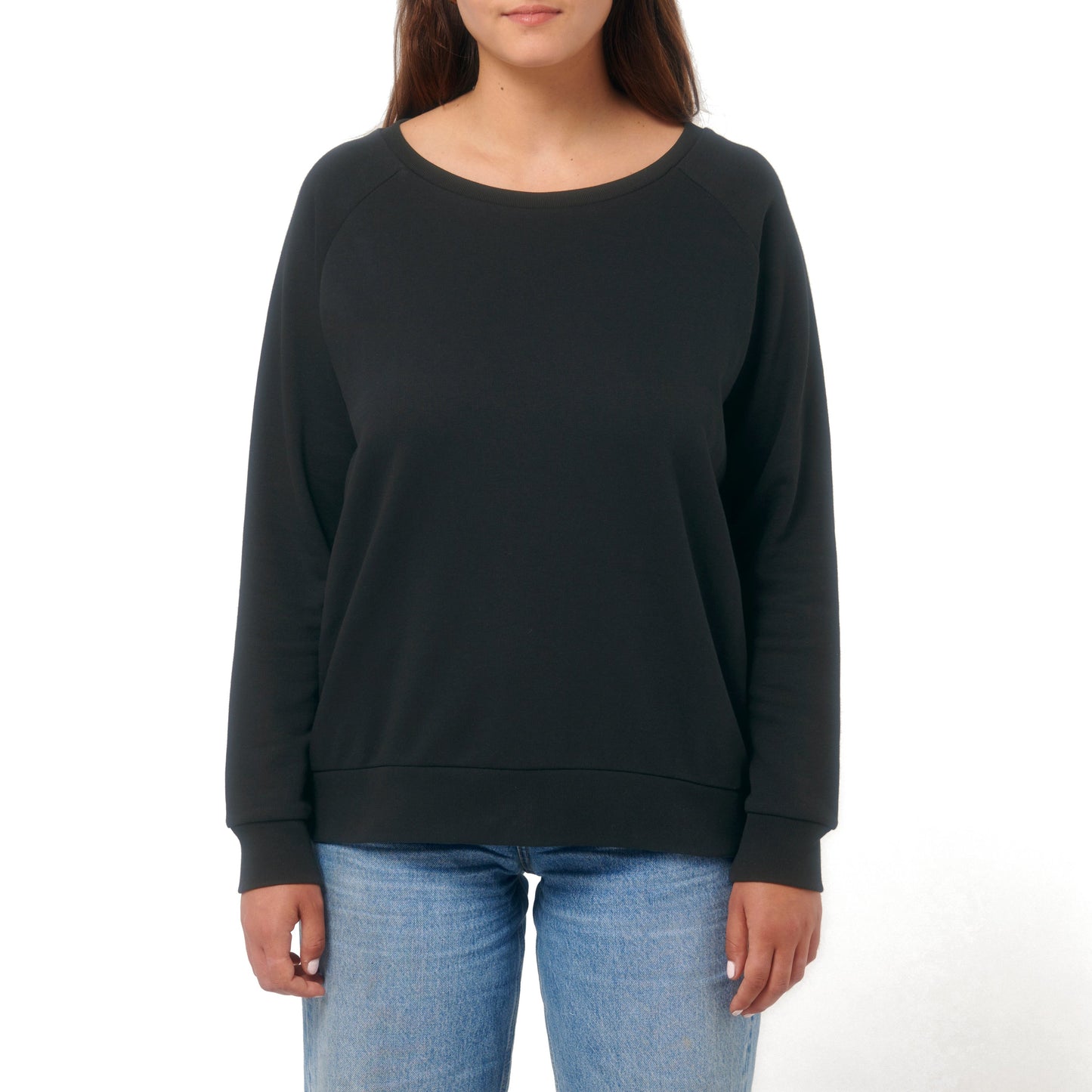 Damen Relaxed Fit Terry Sweatshirt Basic