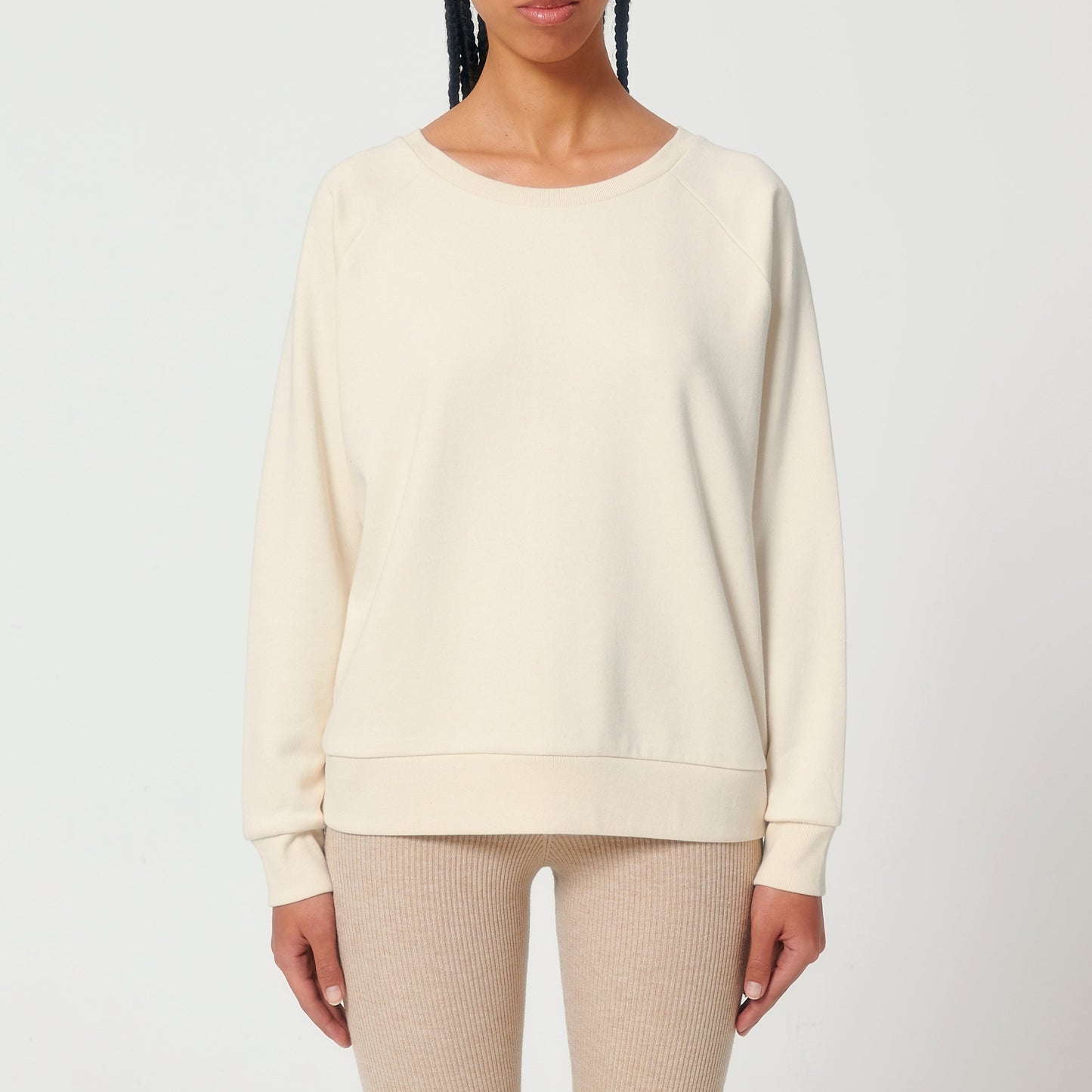 Damen Relaxed Fit Terry Sweatshirt Basic