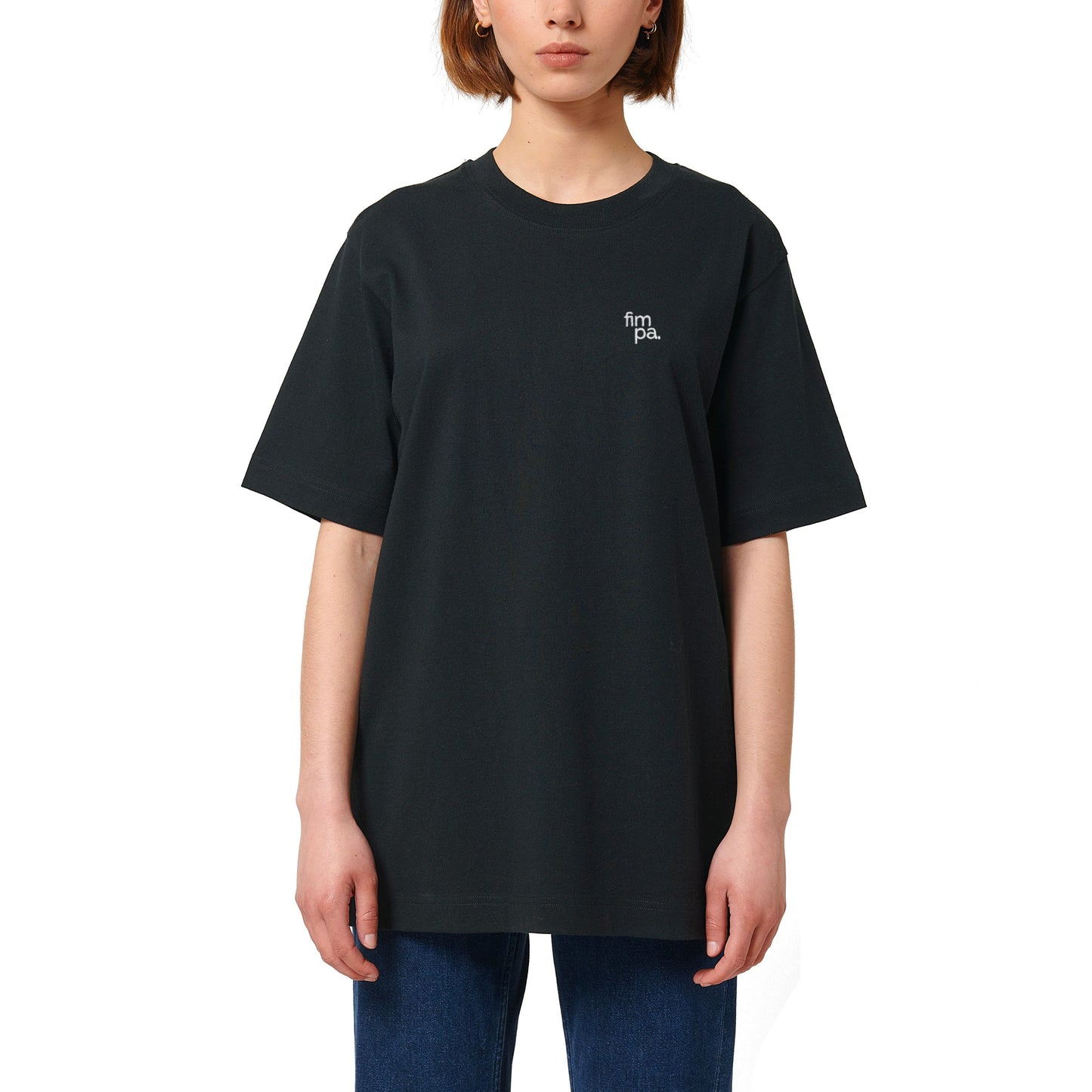 Heavyweight Relaxed Fit T-Shirt mit gesticktem fimpa-Logo