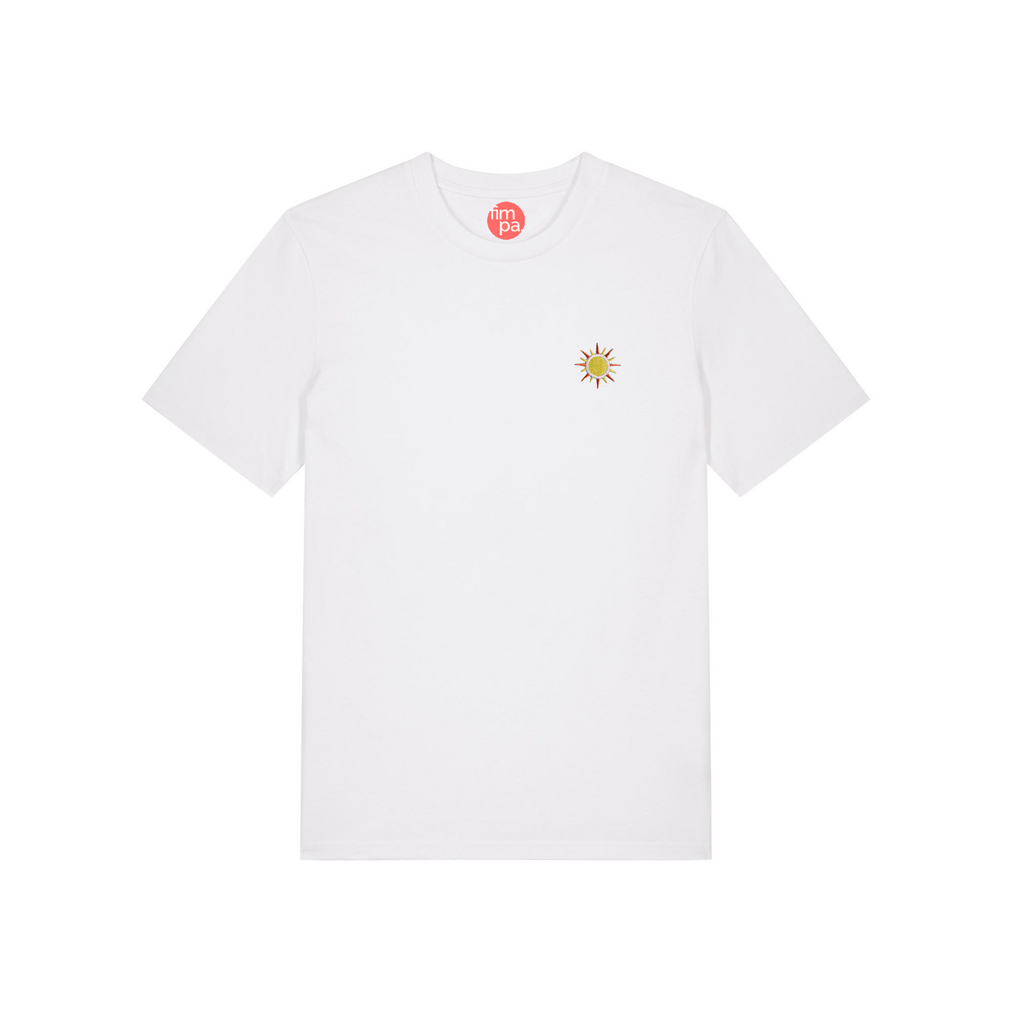 Regular Fit T-Shirt mit gesticktem Sonnen-Motiv