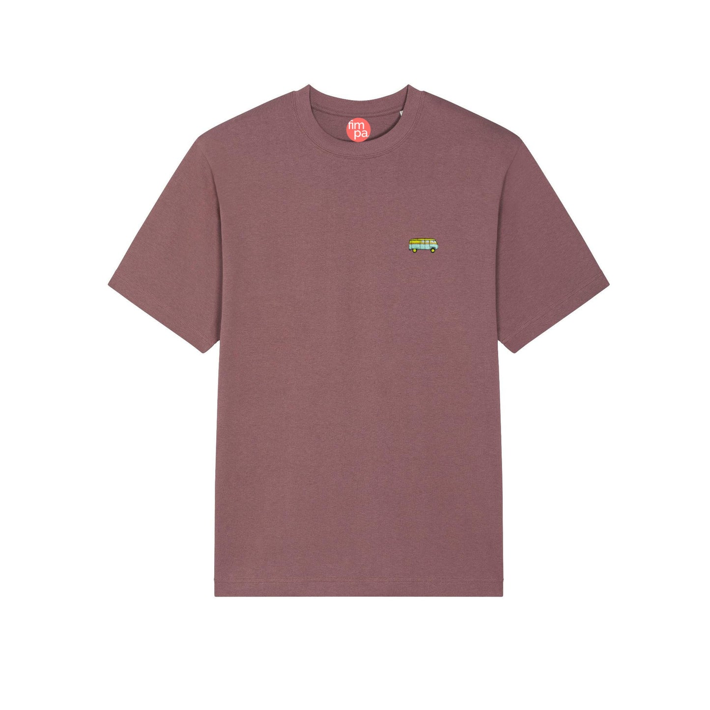Heavyweight Relaxed Fit T-Shirt mit gesticktem Bus-Motiv