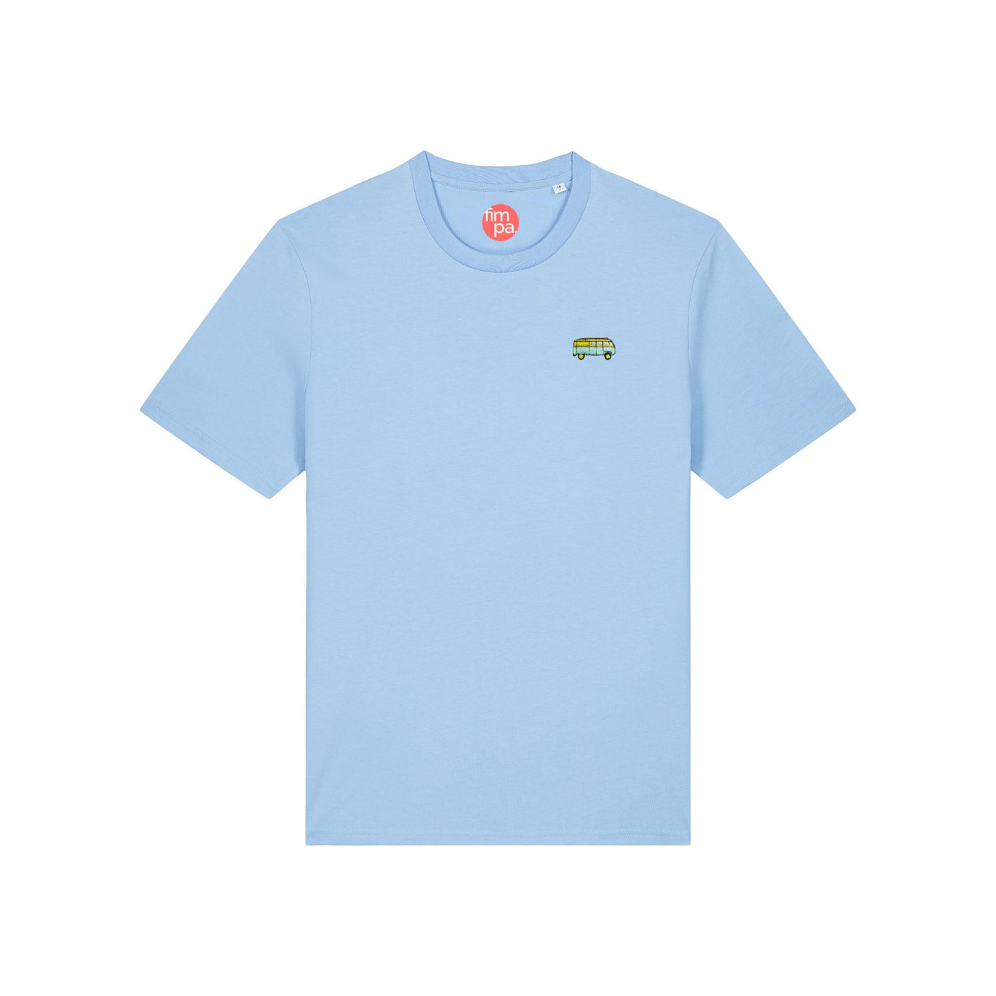 Regular Fit T-Shirt mit gesticktem Bus-Motiv