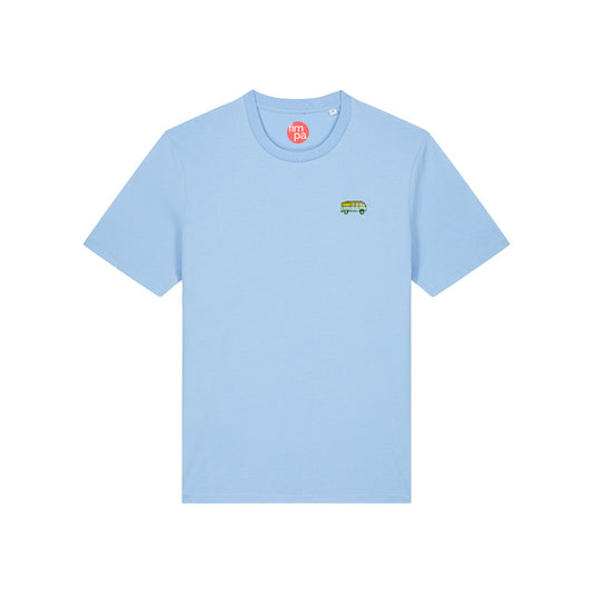 Regular Fit T-Shirt mit gesticktem Bus-Motiv