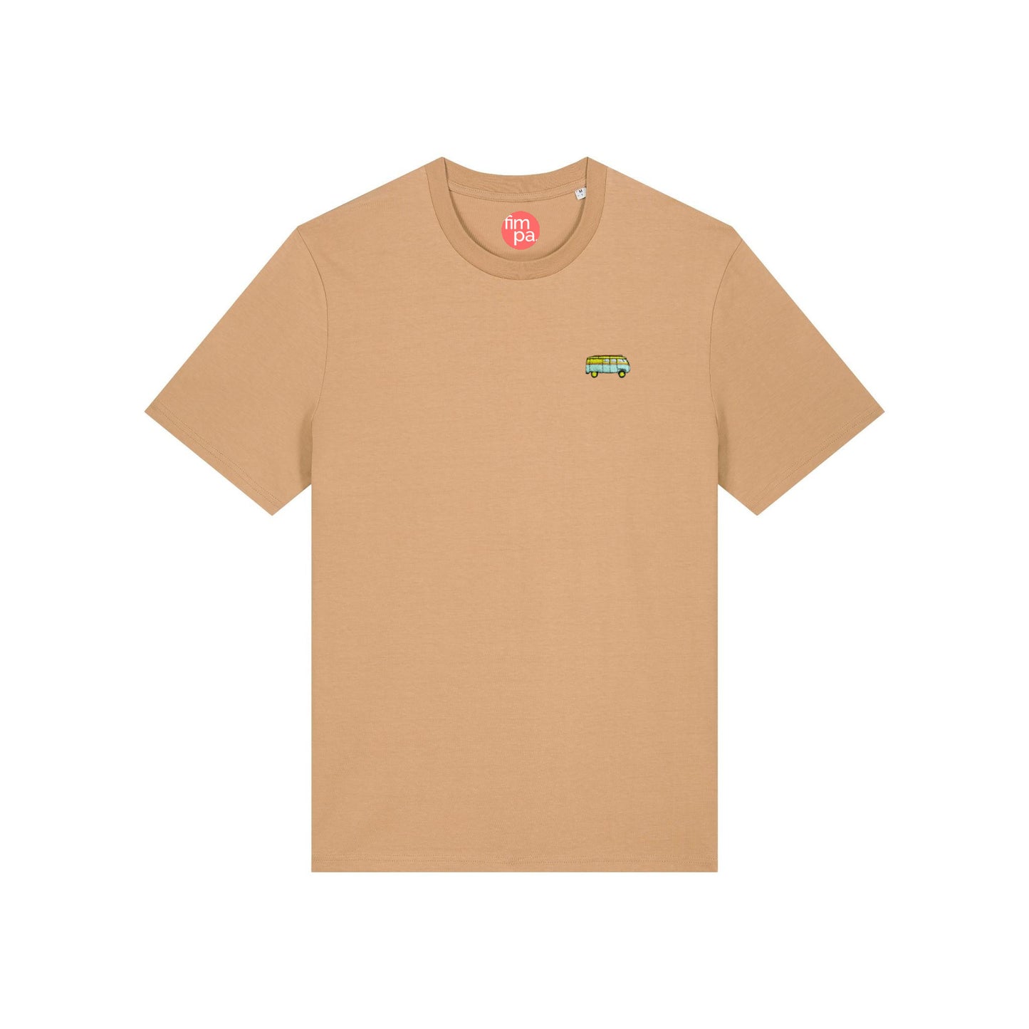 Regular Fit T-Shirt mit gesticktem Bus-Motiv