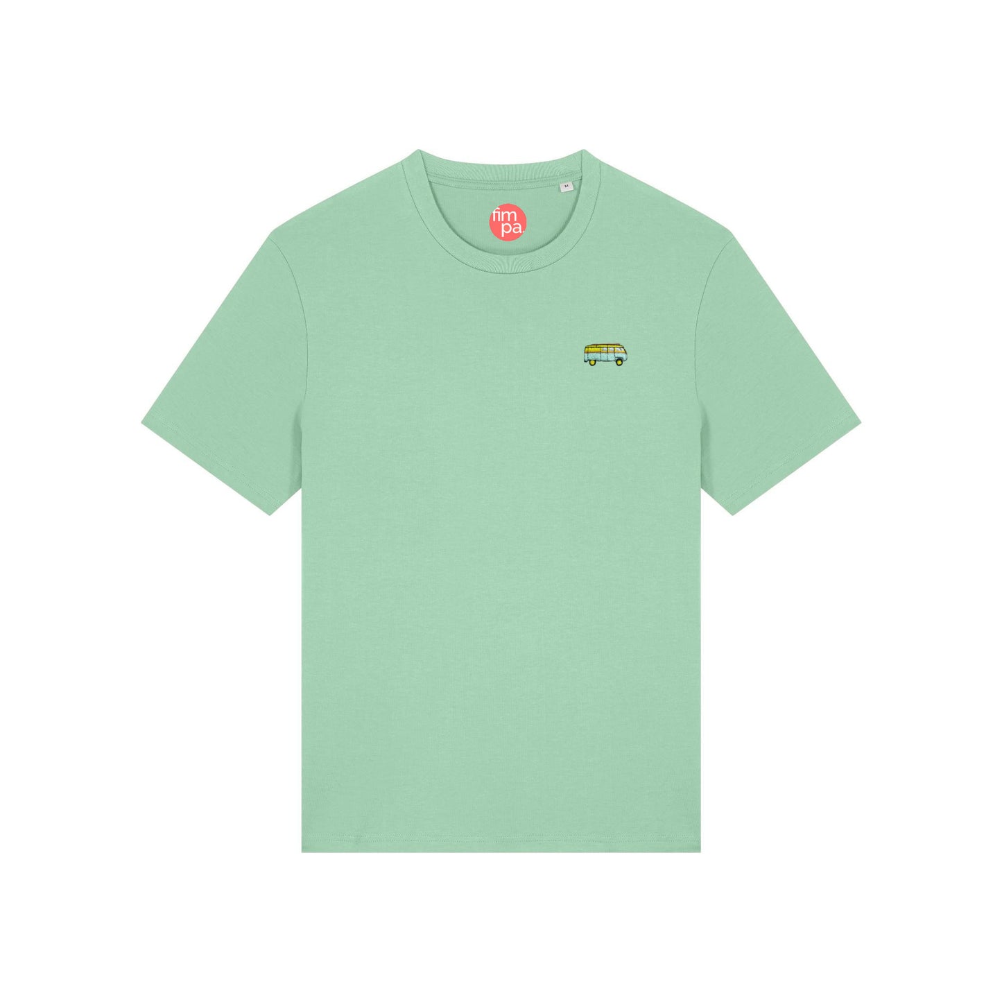 Regular Fit T-Shirt mit gesticktem Bus-Motiv