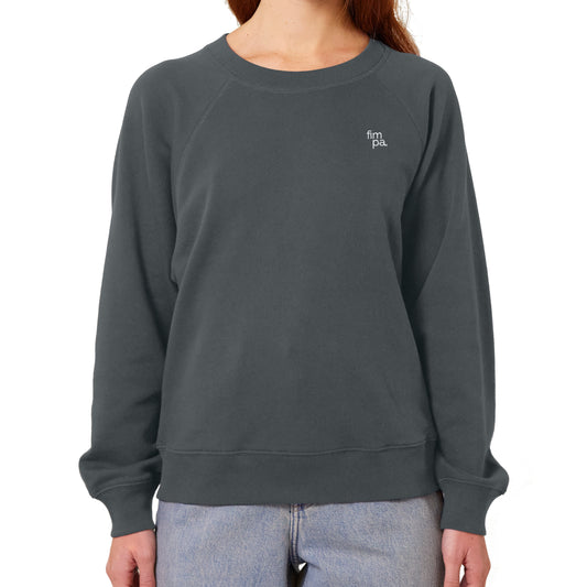 Damen Oversized Fit Raglan-Sweatshirt mit gesticktem fimpa-Logo