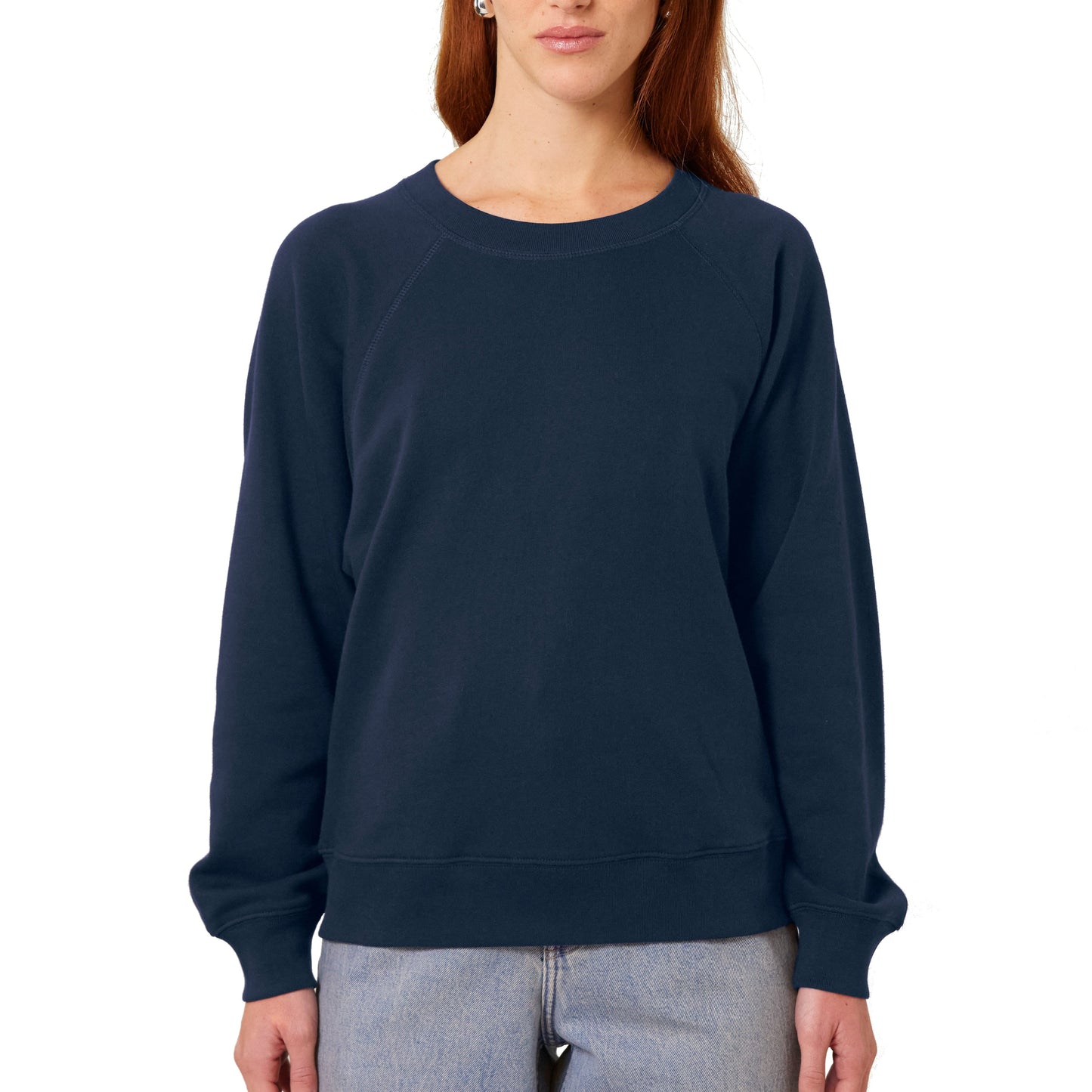 Damen Oversized Fit Raglan-Sweatshirt Basic