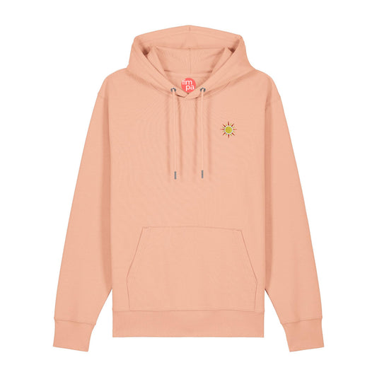 Regular Fit Hoodie mit gesticktem Sonnen-Motiv