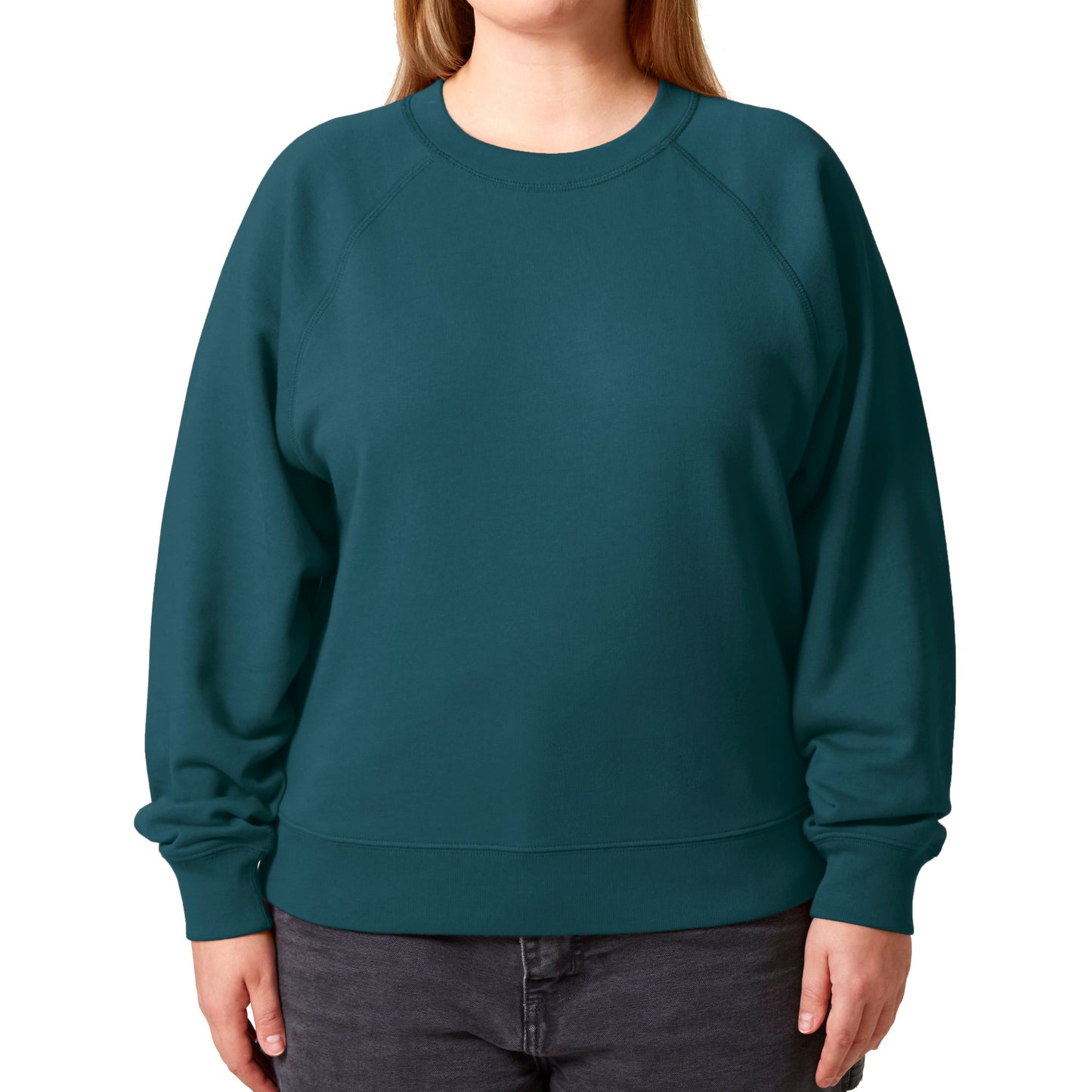 Damen Oversized Fit Raglan-Sweatshirt Basic