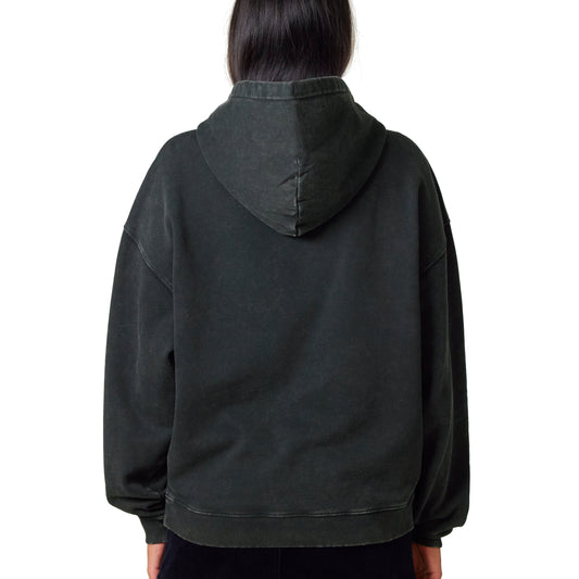 Oversized Fit Vintage Hoodie mit gesticktem Sonnen-Motiv