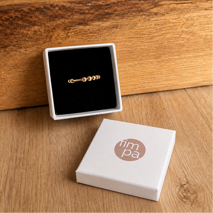 Anxiety Ring 18k vergoldet in FSC-zertifizierter Geschenkschachtel | fimpa.