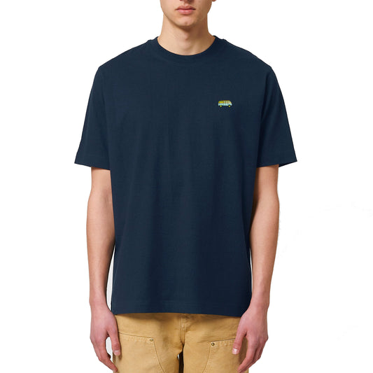 Heavyweight Relaxed Fit T-Shirt mit gesticktem Bus-Motiv