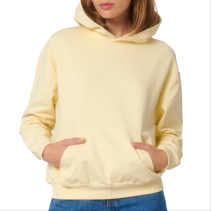 Damen Terry Oversized Fit Hoodie kastig Basic
