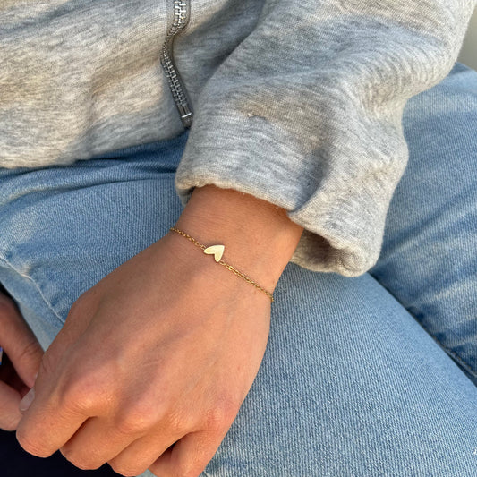 Herz Armband vergoldet
