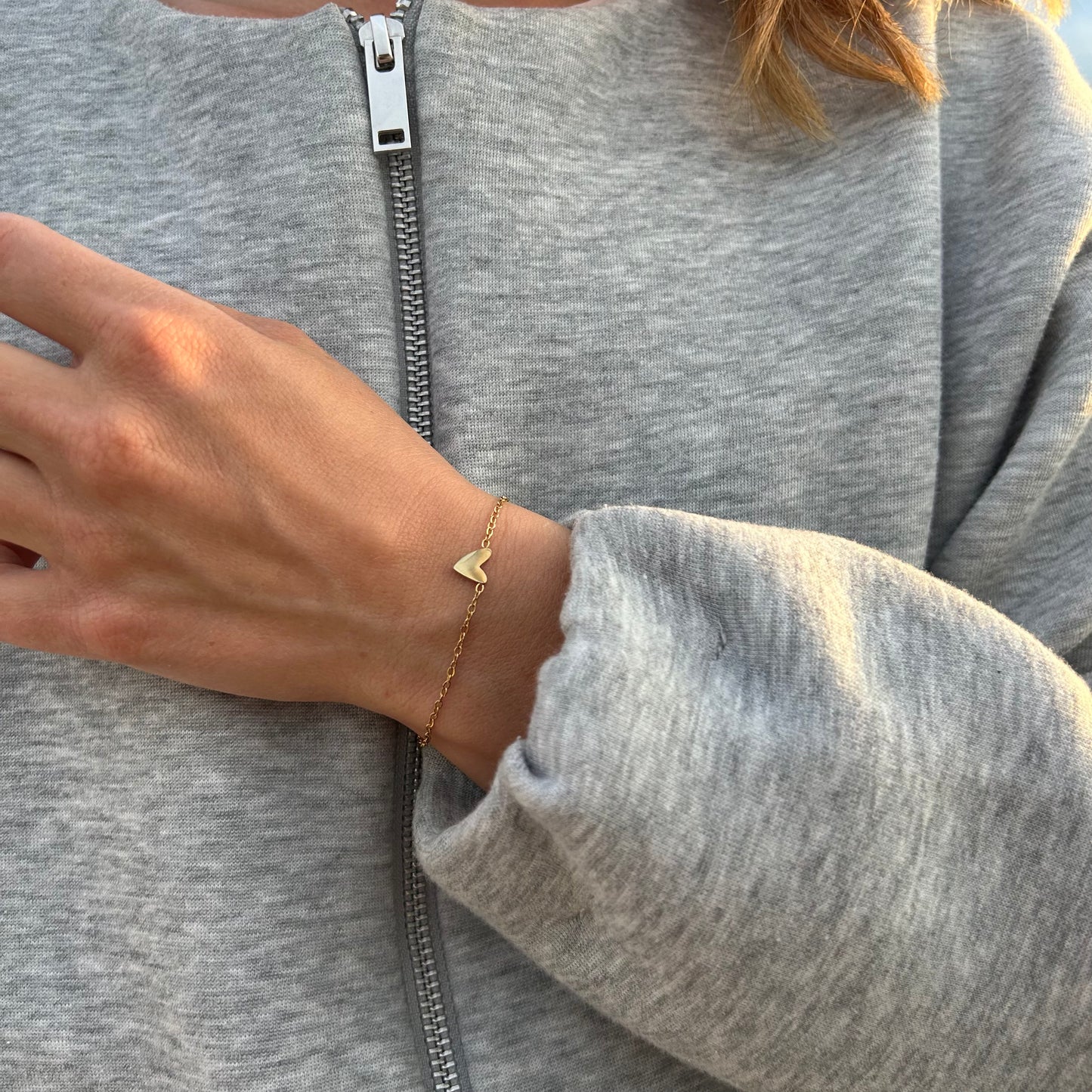 Herz Armband vergoldet wasserfest