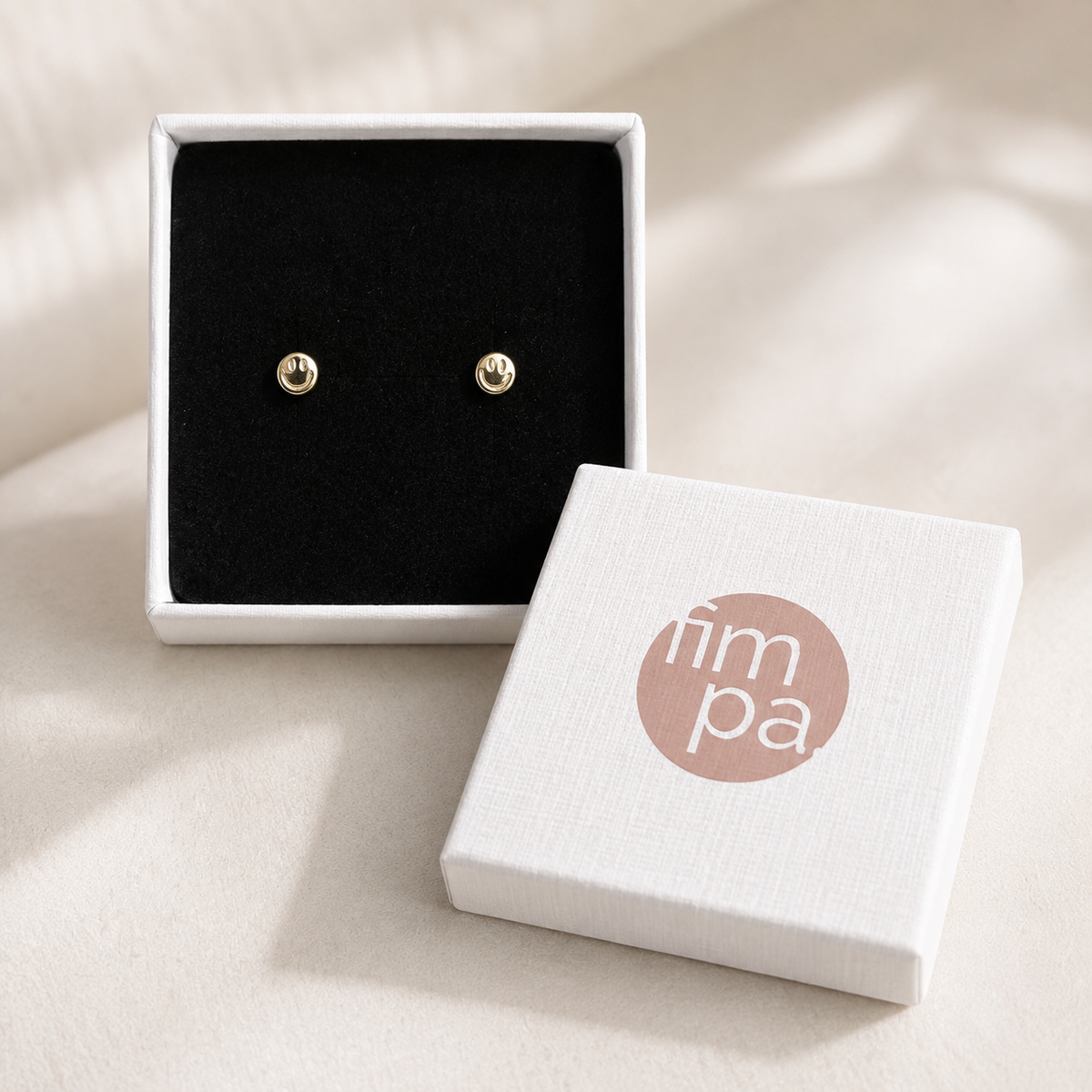 Smile Ohrstecker – 18k vergoldet