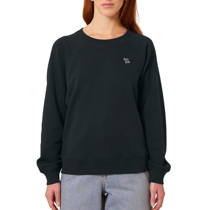 Damen Oversized Fit Raglan-Sweatshirt mit gesticktem fimpa-Logo