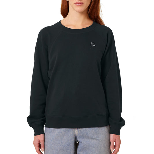 Damen Oversized Fit Raglan-Sweatshirt mit gesticktem fimpa-Logo