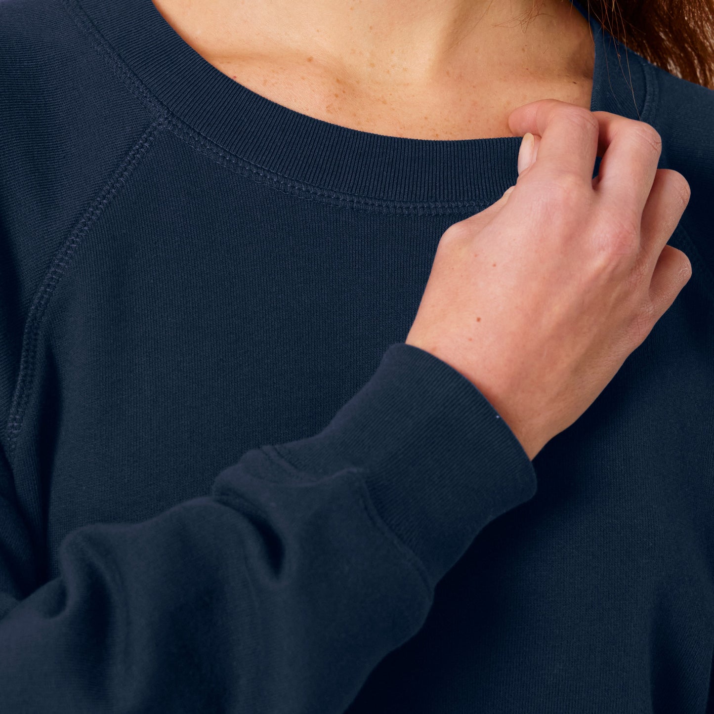 Damen Oversized Fit Raglan-Sweatshirt mit gesticktem fimpa-Logo