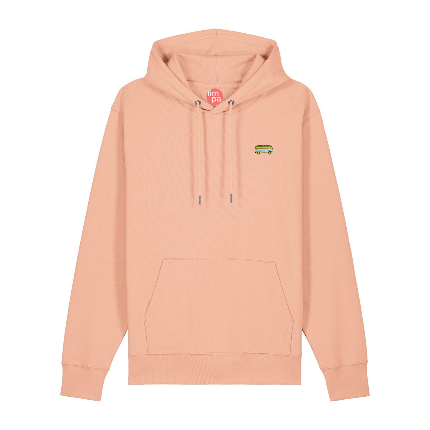 Regular Fit Hoodie mit gesticktem Bus-Motiv