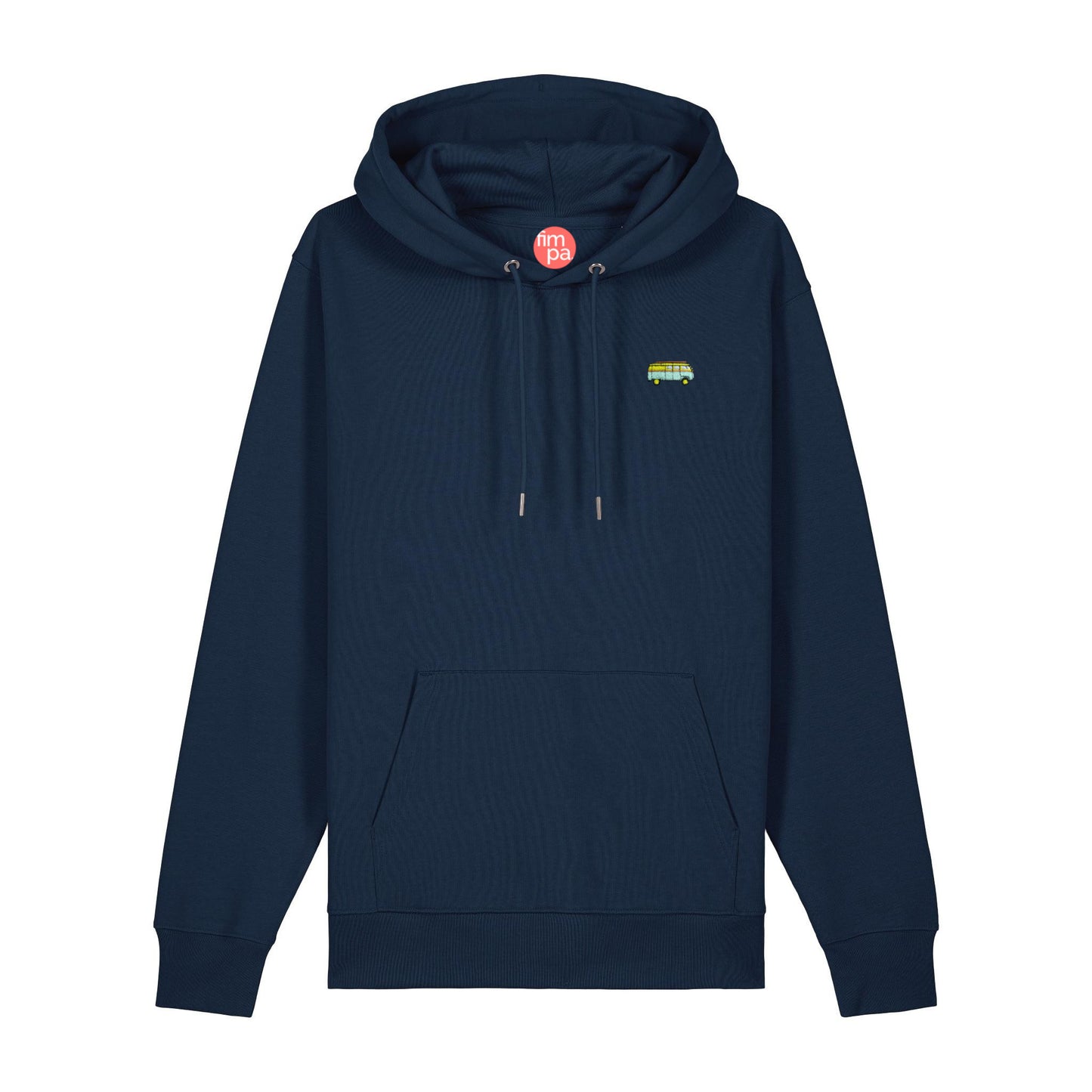 Regular Fit Hoodie mit gesticktem Bus-Motiv