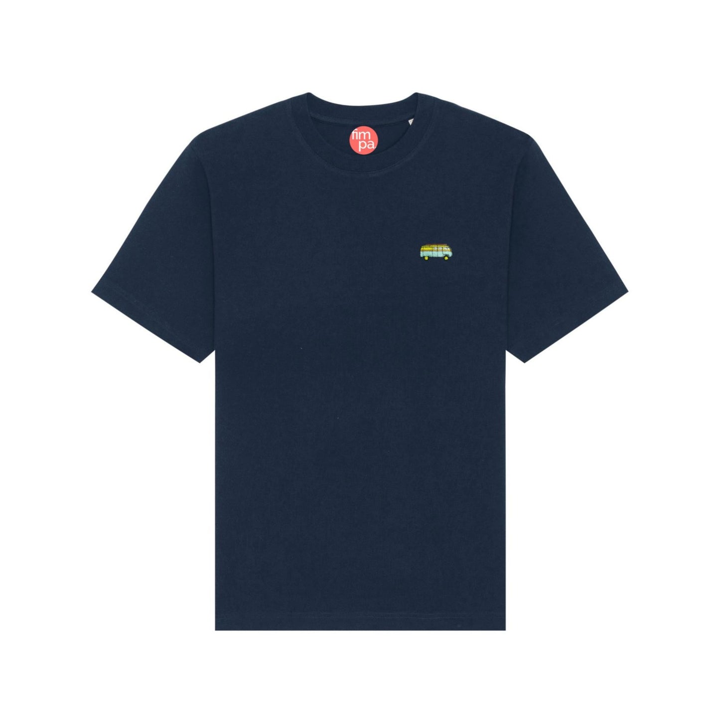 Heavyweight Relaxed Fit T-Shirt mit gesticktem Bus-Motiv