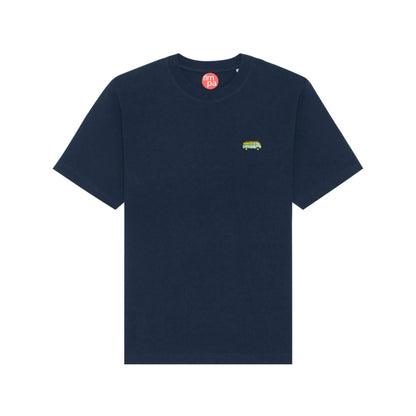 Heavyweight Relaxed Fit T-Shirt mit gesticktem Bus-Motiv