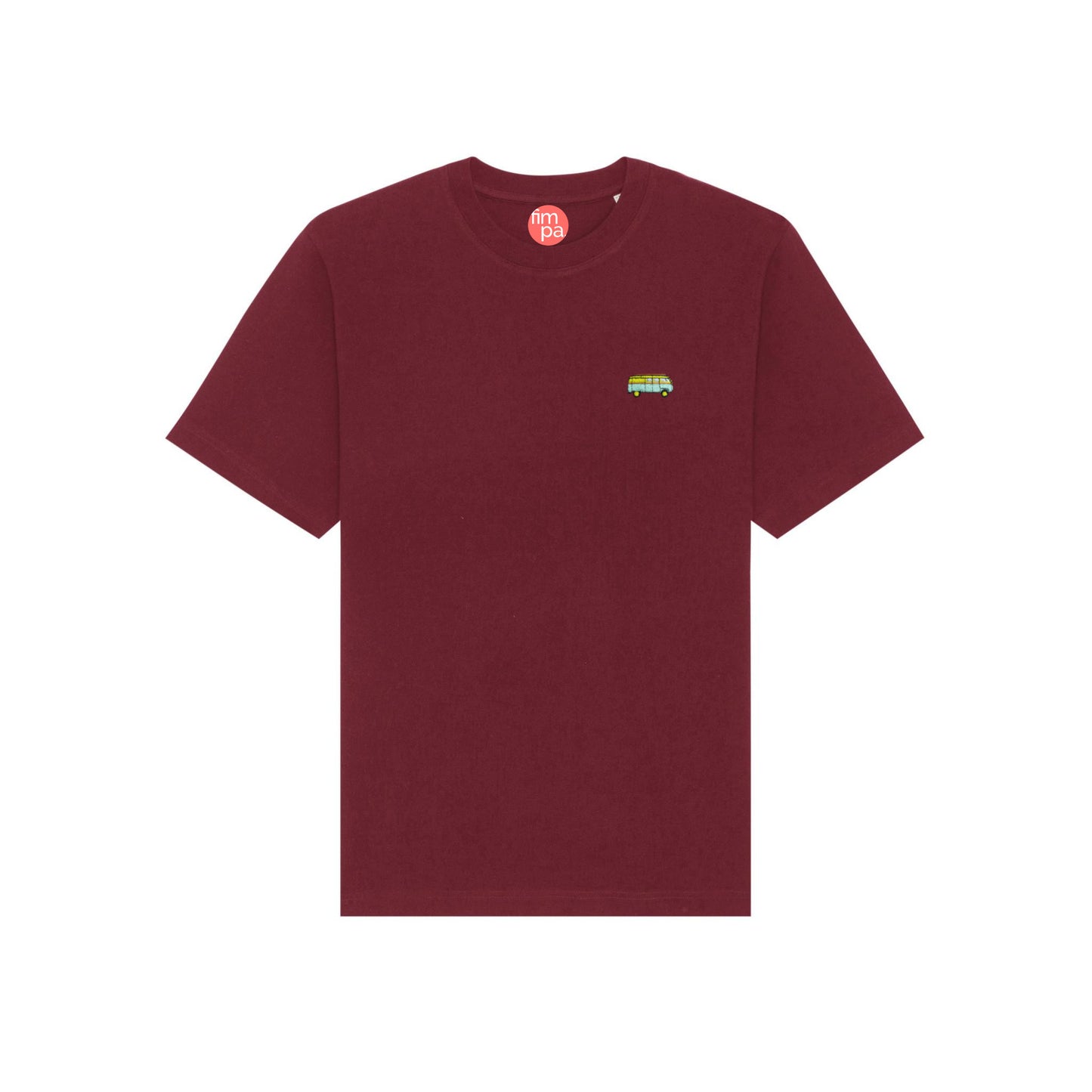 Heavyweight Relaxed Fit T-Shirt mit gesticktem Bus-Motiv