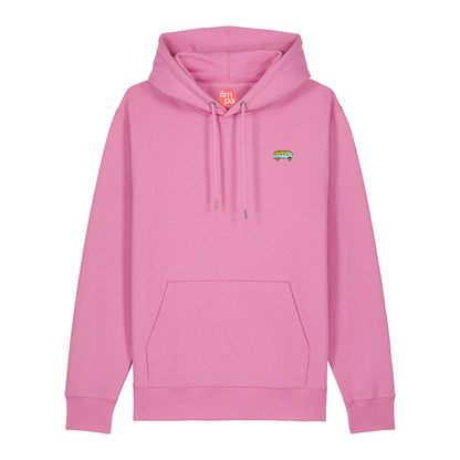 Regular Fit Hoodie mit gesticktem Bus-Motiv