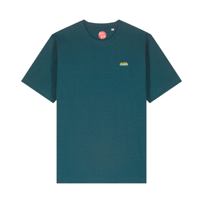 Heavyweight Relaxed Fit T-Shirt mit gesticktem Bus-Motiv