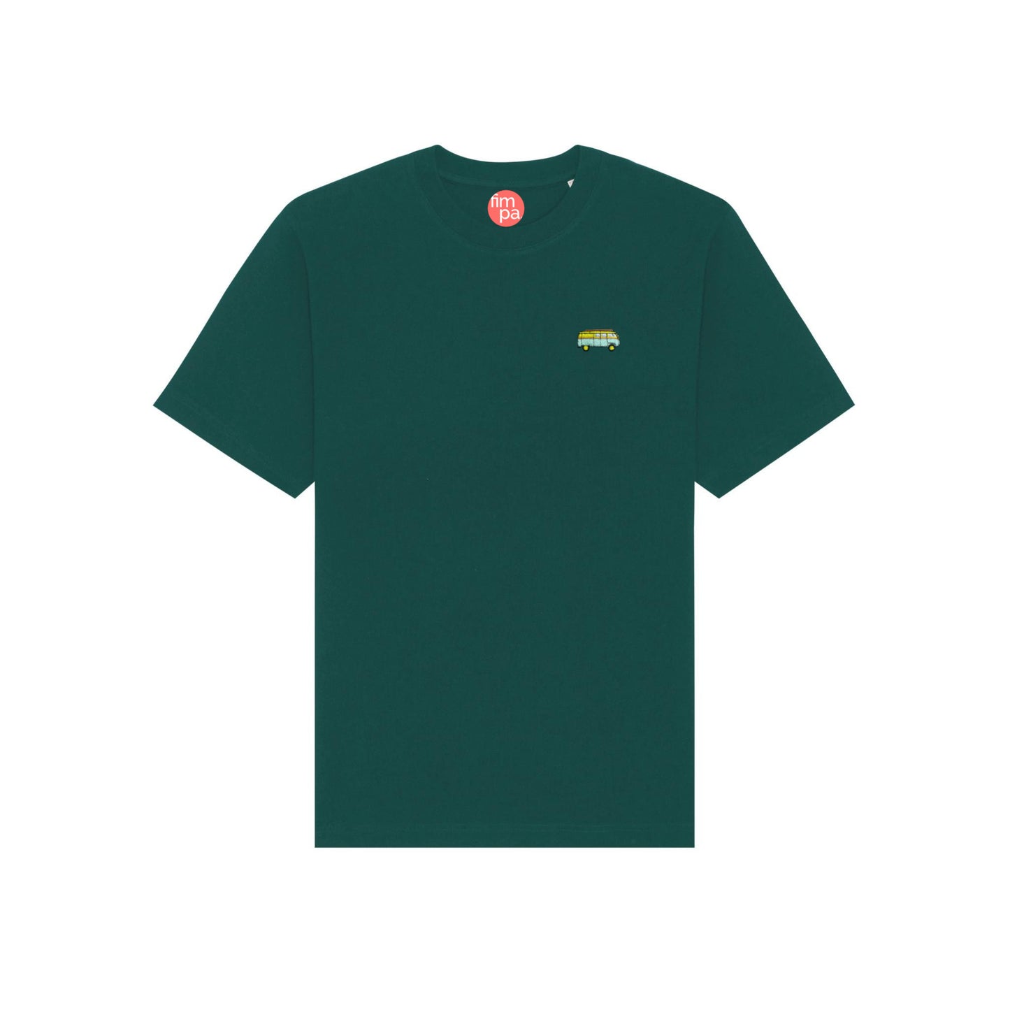 Heavyweight Relaxed Fit T-Shirt mit gesticktem Bus-Motiv