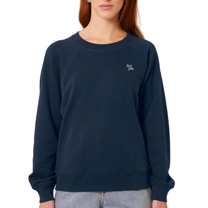Damen Oversized Fit Raglan-Sweatshirt mit gesticktem fimpa-Logo