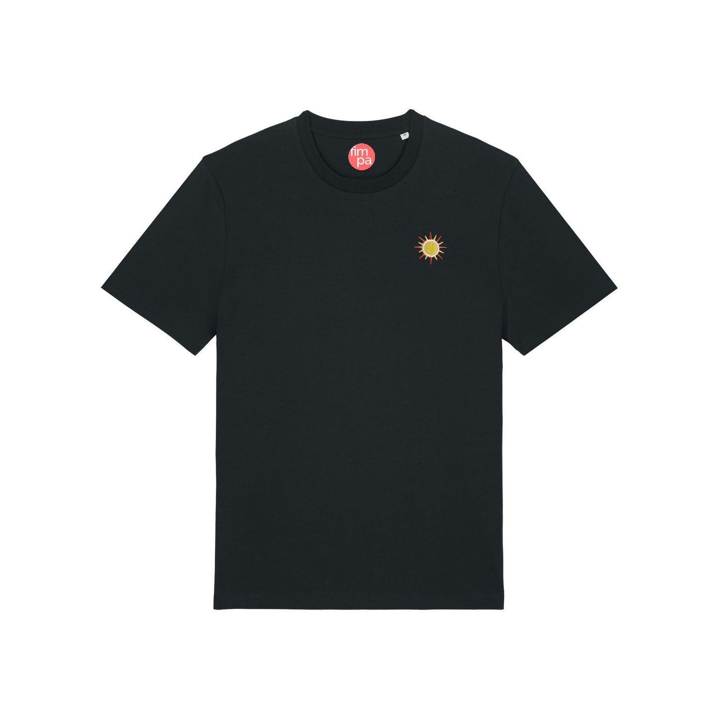 Regular Fit T-Shirt mit gesticktem Sonnen-Motiv