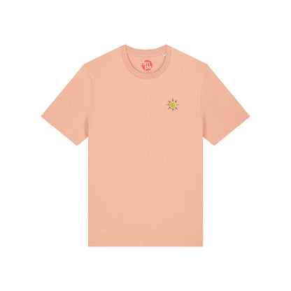 Regular Fit T-Shirt mit gesticktem Sonnen-Motiv