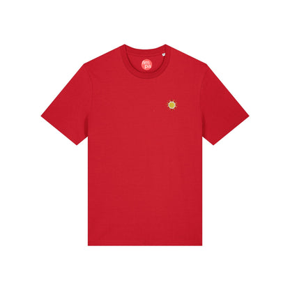 Regular Fit T-Shirt mit gesticktem Sonnen-Motiv