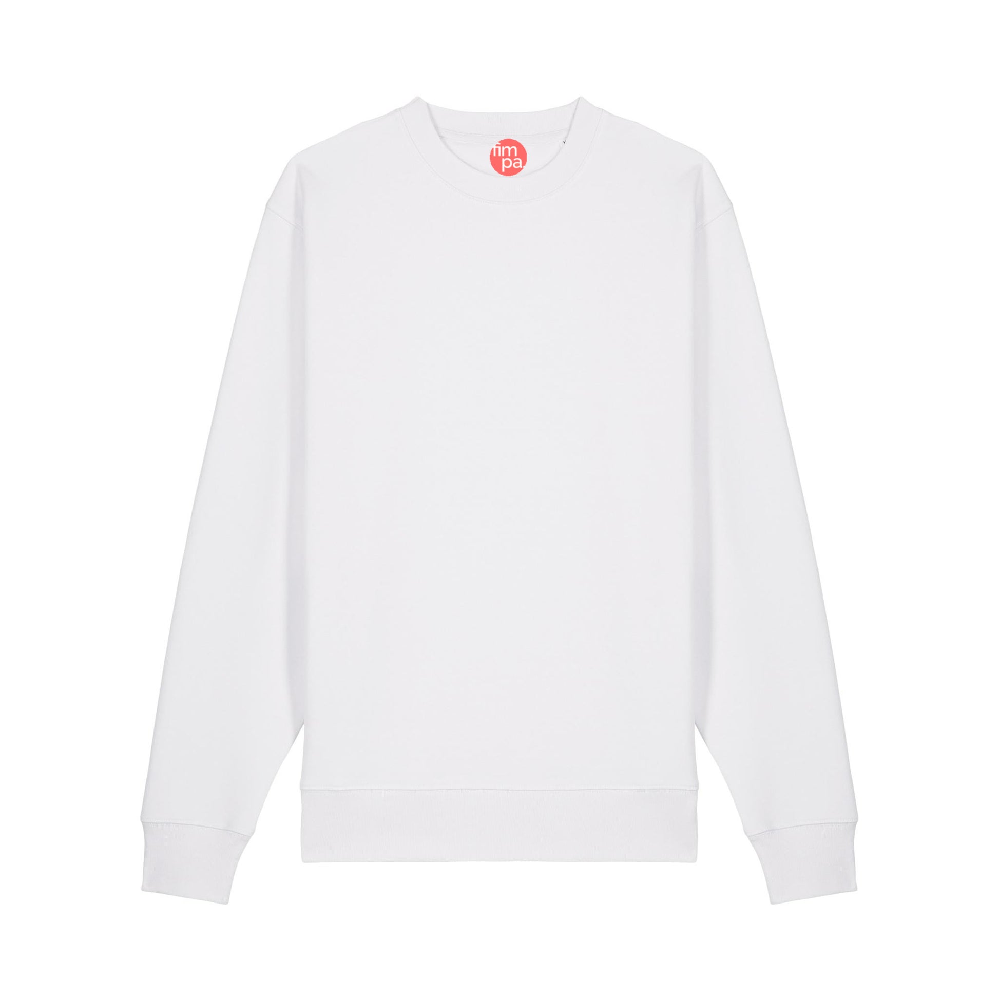 Sweatshirt Basic Regular Fit Weiß – GOTS Bio-Baumwolle zeitlos