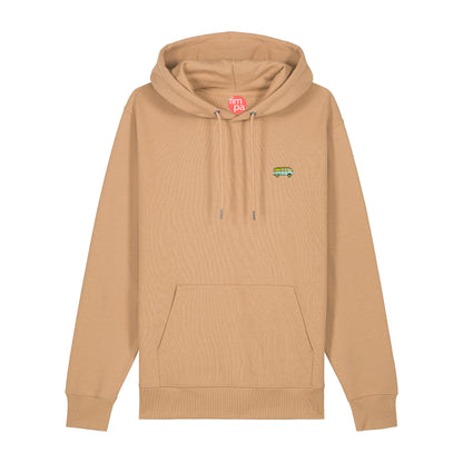 Regular Fit Hoodie mit gesticktem Bus-Motiv