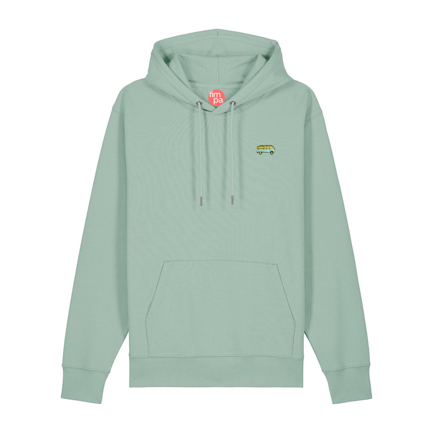 Regular Fit Hoodie mit gesticktem Bus-Motiv