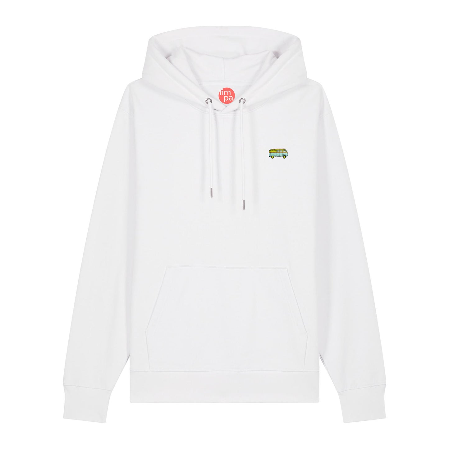 Regular Fit Hoodie mit gesticktem Bus-Motiv