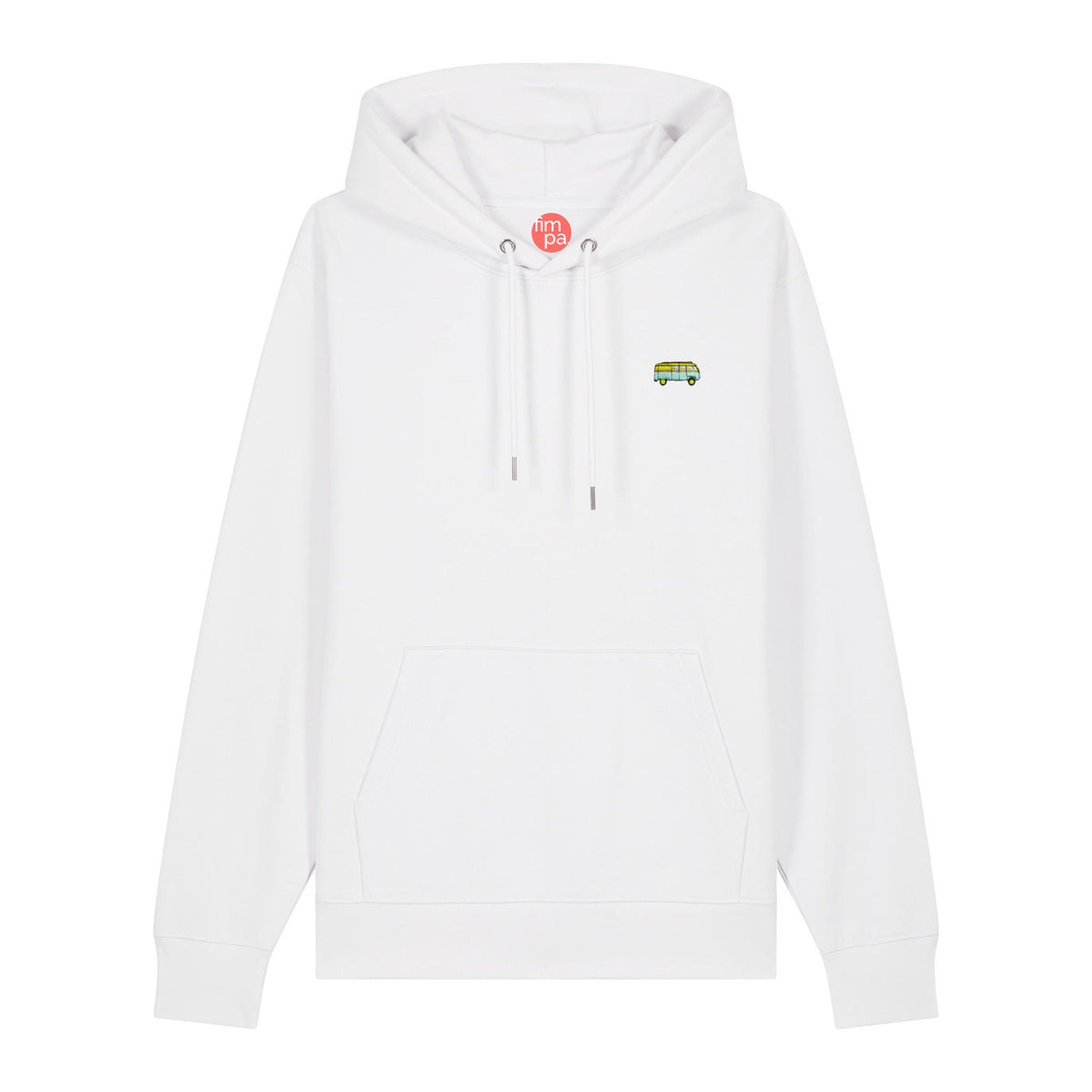 Hoodie Bus-Motiv Peach – nachhaltiger Regular Fit Kapuzenpullover