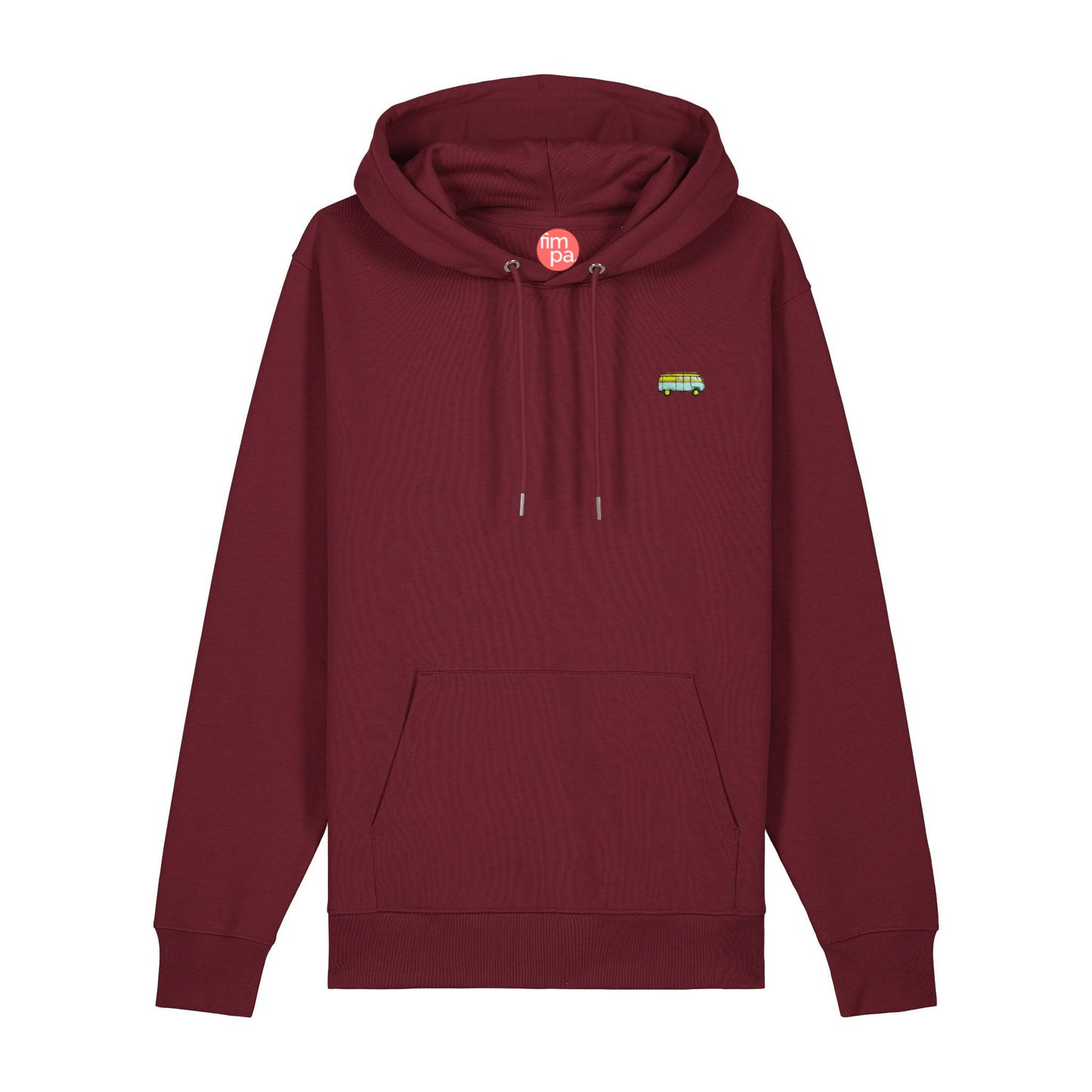 Regular Fit Hoodie mit gesticktem Bus-Motiv