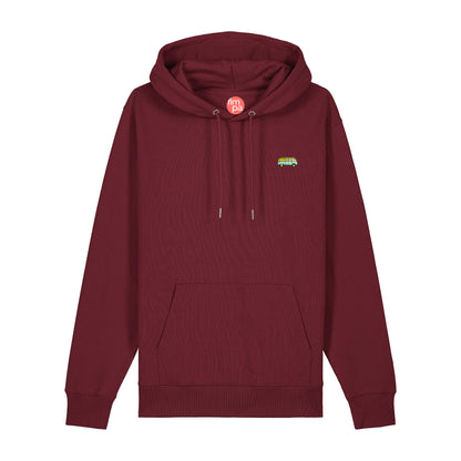 Regular Fit Hoodie mit gesticktem Bus-Motiv